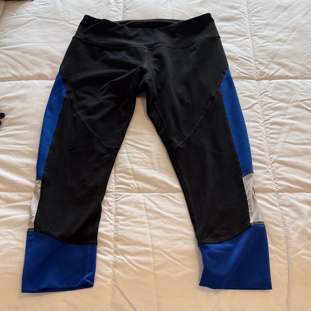 Zella Women's Black and Blue Leggings size small